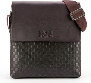 Sac bandoulire sacoche homme PU simili cuir