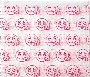 Sackville Mini Stock Bag  Small Zipper Pouch Travel Case | Waterproof Bubble-Wrapped Organizer for Safe Storage | Cute & Compact Accessories I Unique Smiley Face Pattern