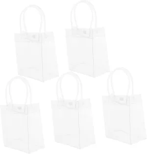 SAFIGLE 10pcs Pvc Tote Bags Pockets for Women Tote Handbag for Cell Phone Paper Towels Cosmetics
