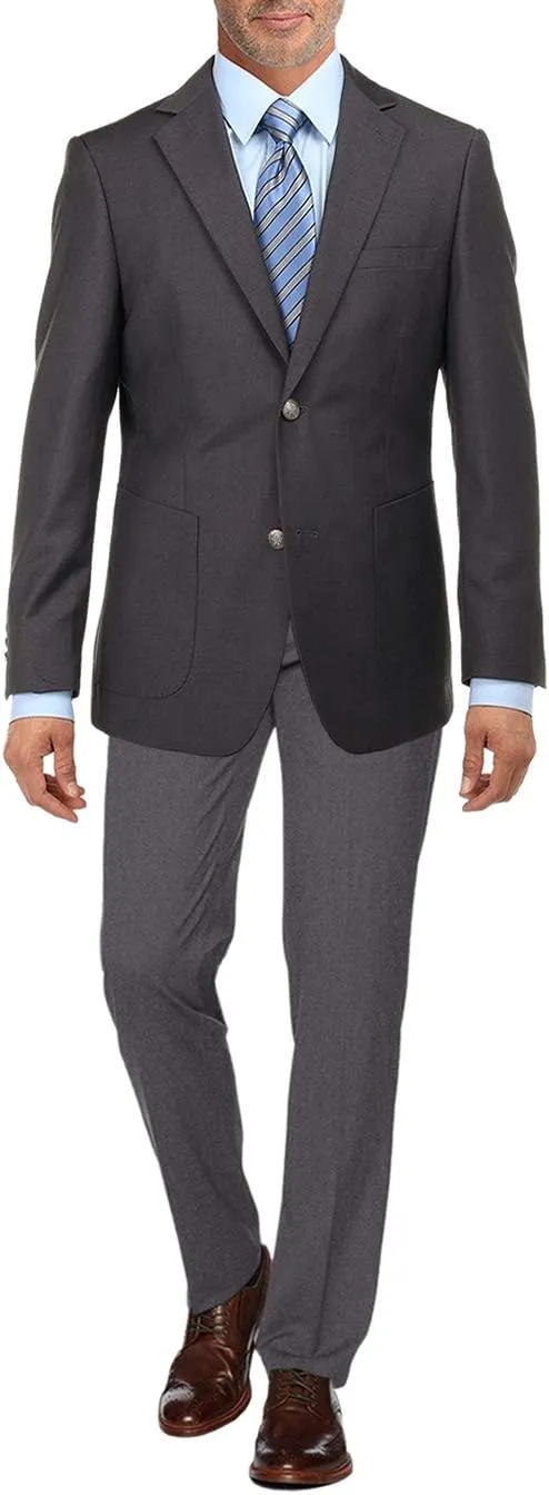 Salvatore Exte Men's 2 Button Sport Coat Suit Jacket Separate Modern Fit Blazer
