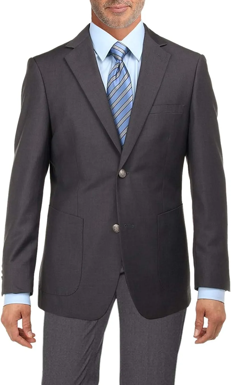 Salvatore Exte Men's 2 Button Sport Coat Suit Jacket Separate Modern Fit Blazer