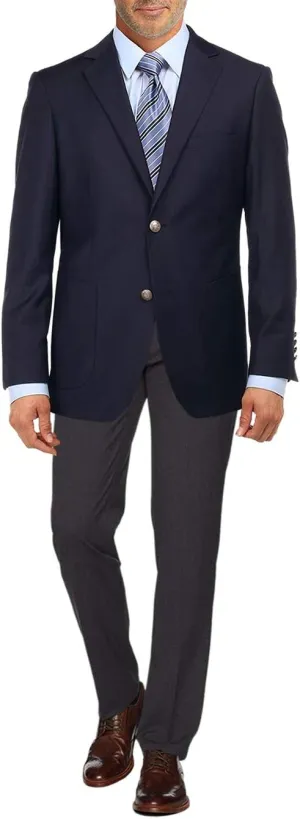 Salvatore Exte Men's 2 Button Sport Coat Suit Jacket Separate Modern Fit Blazer