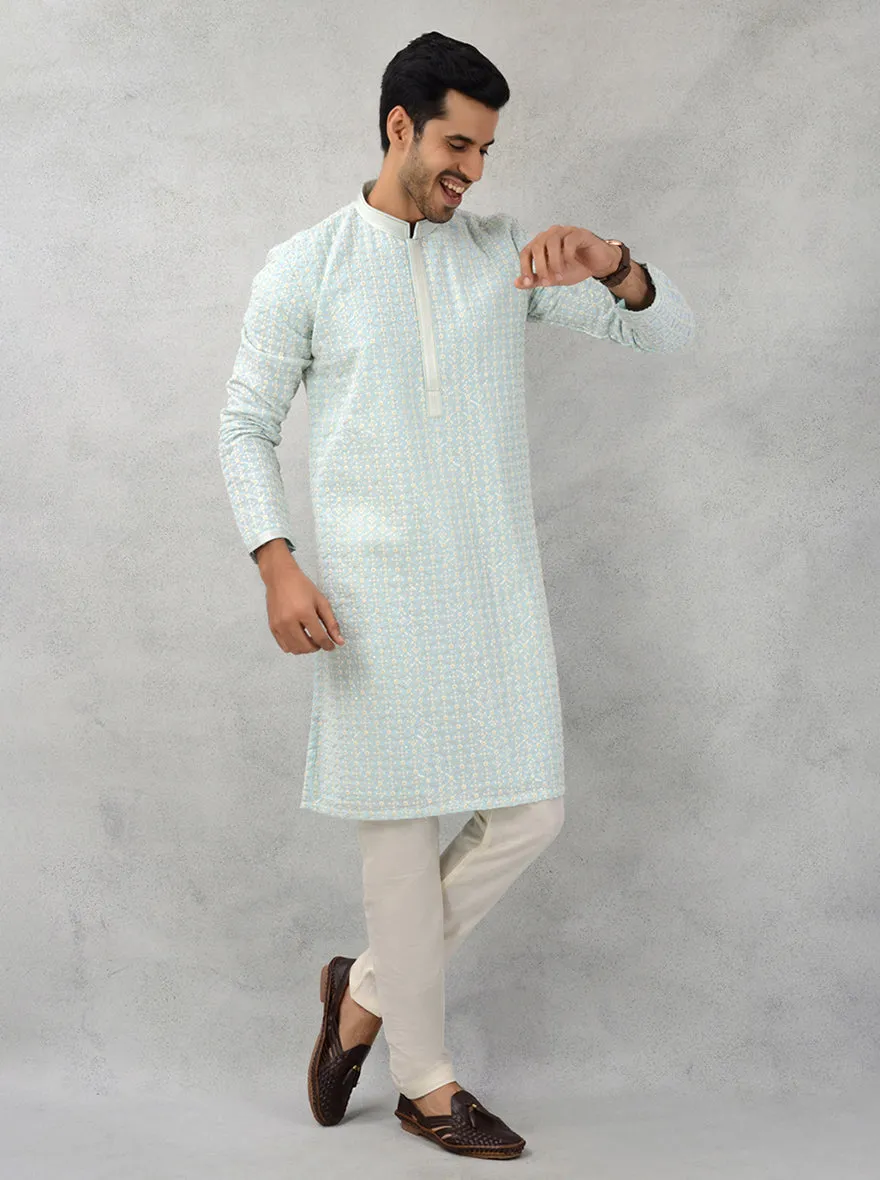 Sky Blue Kurta Pajama | TULA