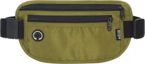 Slim RFID Blocking Money Belt for Travel - Anti-Theft Hidden Passport Holder Waist Wallet with Secure Pouch for Cash, Credit Cards & Phone Safe (Olive-green)