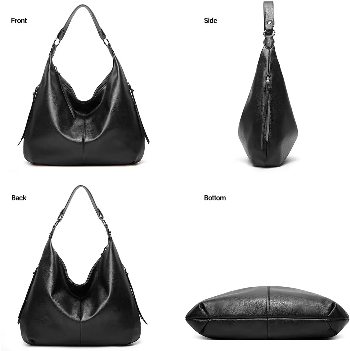 Slouchy Hobo for Women Soft Faux Leather Top Handle Shoulder Bags Large Tote Bag Ladies Purses and Handbags
