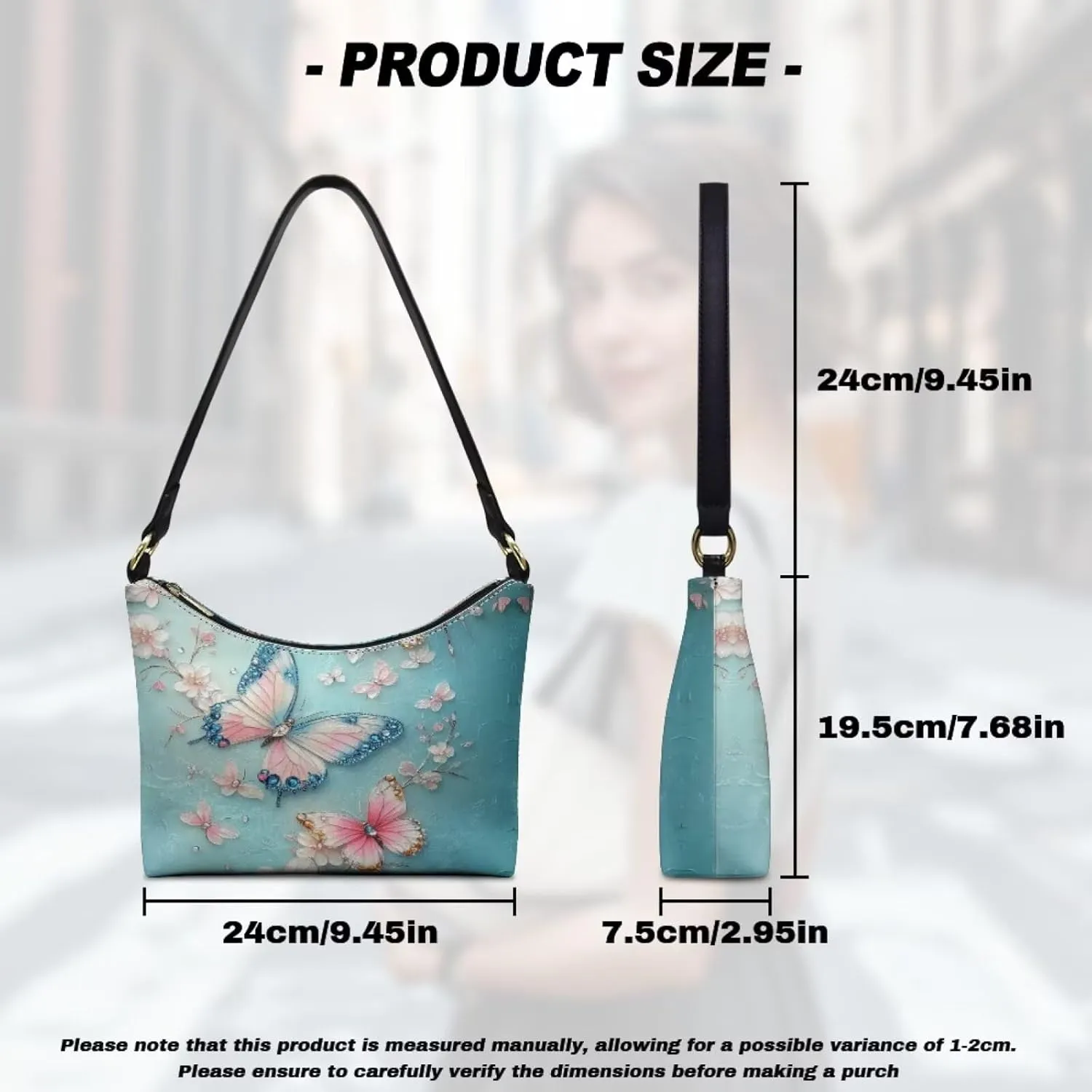 Small Crescent Shoulder Bags Purses for Women Soft Underarm Purse Hobo Tote Handbag
