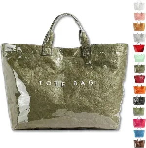 Stellaya Womens Letters Print Tote Bag, New Women's PVC Kraft Paper Tote Bag