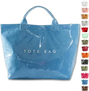 Stellaya Womens Letters Print Tote Bag, New Women's PVC Kraft Paper Tote Bag