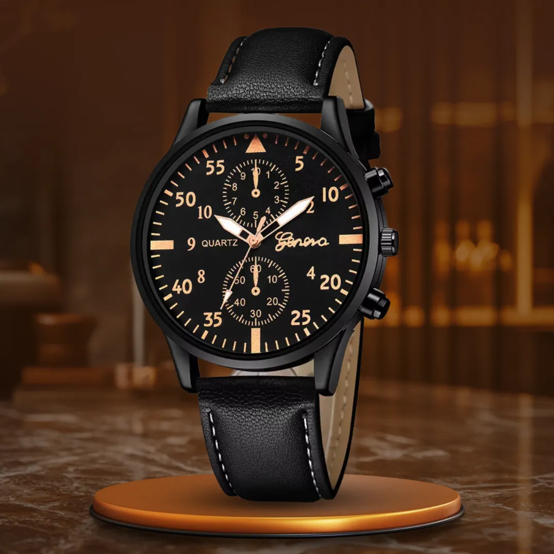 Stylish 4-Piece Watch and Bracelet Collection