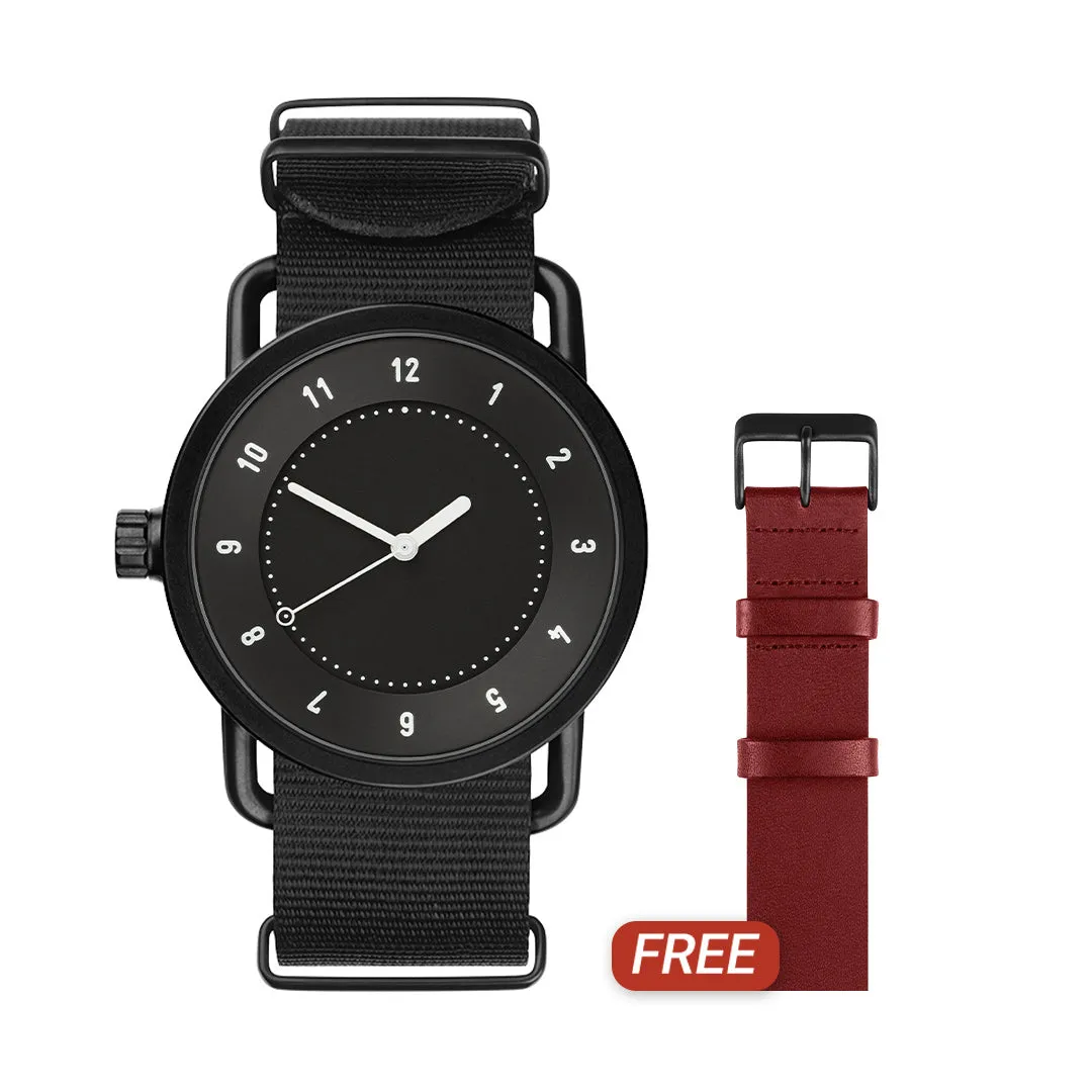 TID No.1 Black Dial / Black Nylon Strap / Black Buckle