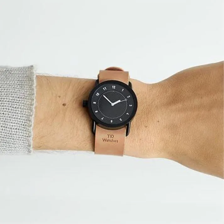 TID No.1 Black Dial / Natural Leather Strap / Black Buckle
