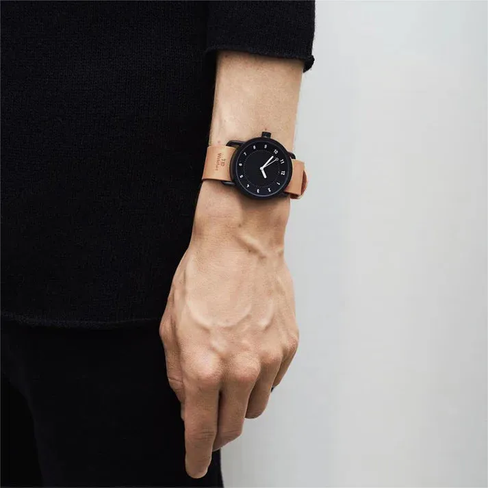 TID No.1 Black Dial / Natural Leather Strap / Black Buckle
