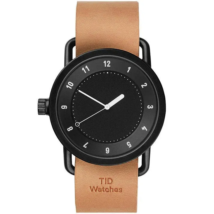 TID No.1 Black Dial / Natural Leather Strap / Black Buckle