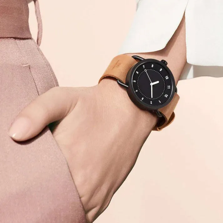 TID No.1 Black Dial / Natural Leather Strap / Black Buckle