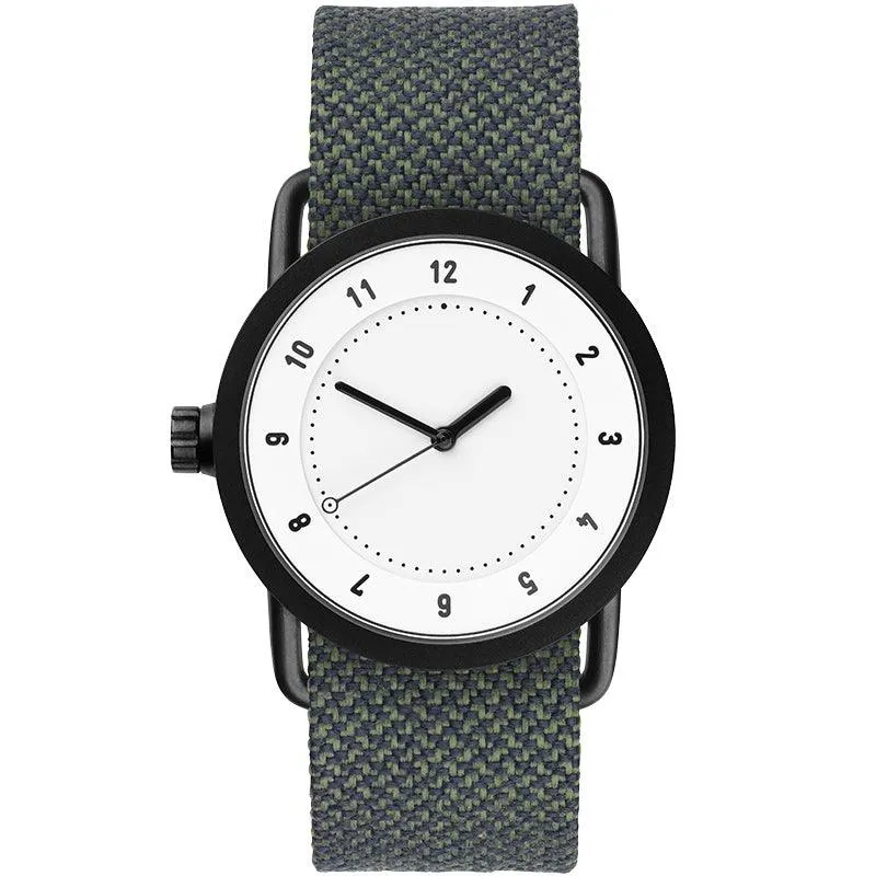 TID No.1 White Dial / Tan Leather Strap / Black Buckle