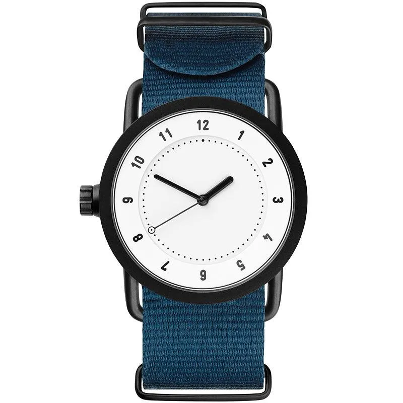 TID No.1 White Dial / Tan Leather Strap / Black Buckle