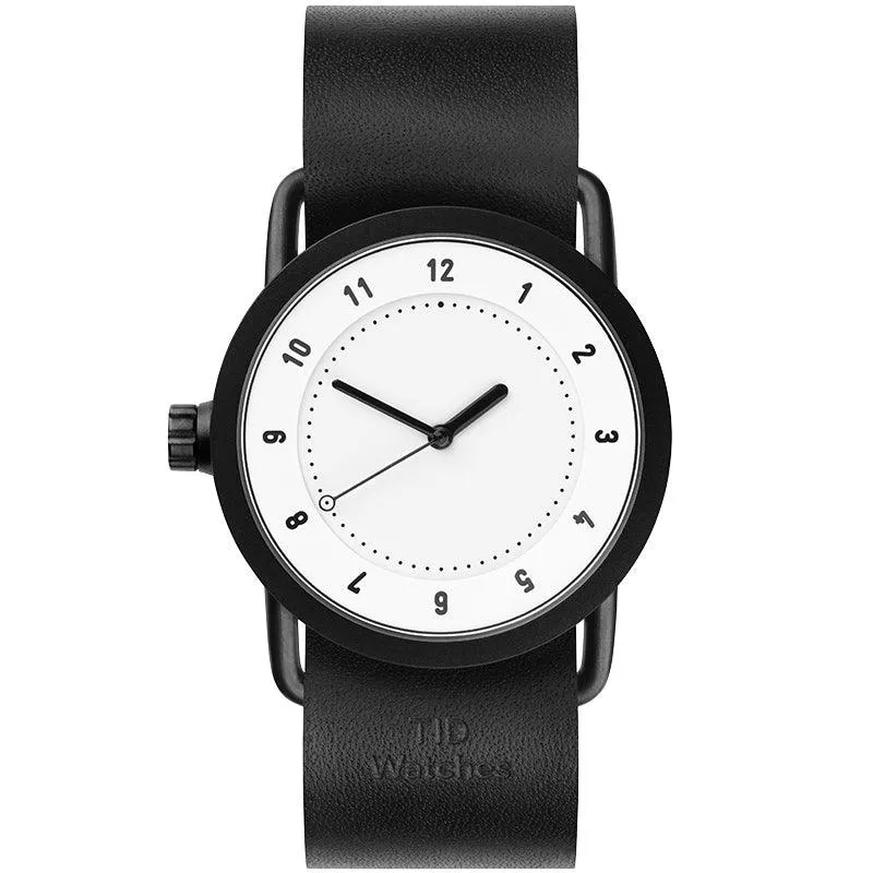 TID No.1 White Dial / Tan Leather Strap / Black Buckle
