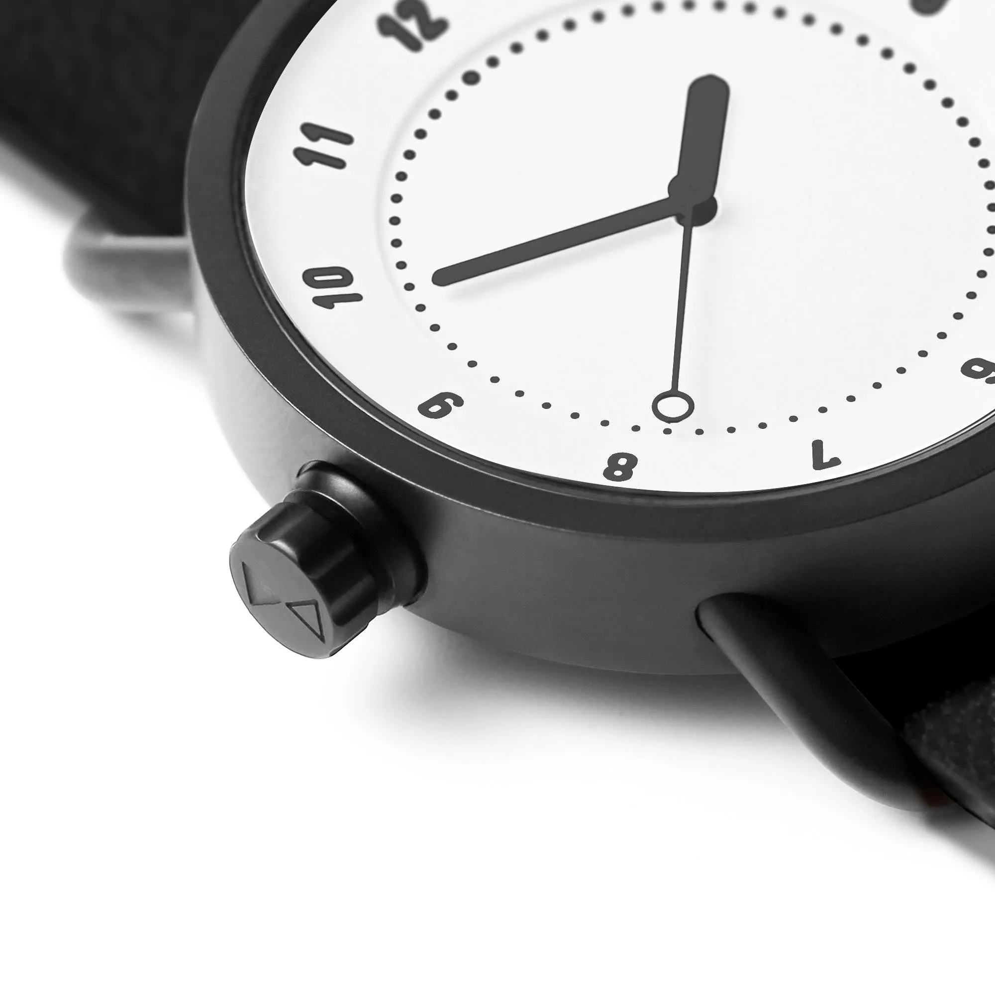 TID No.1 White Dial / Tan Leather Strap / Black Buckle