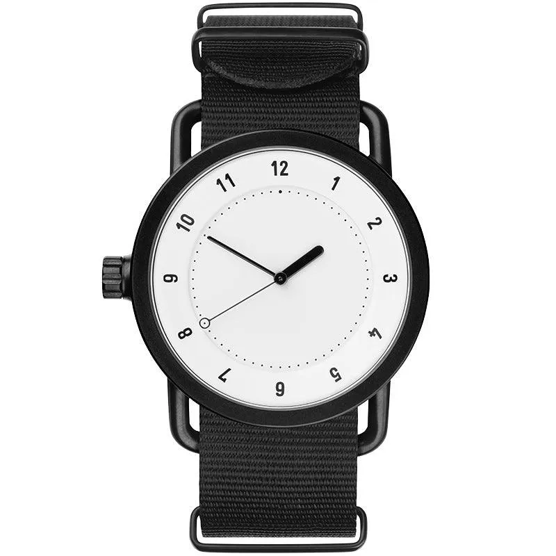 TID No.1 White Dial / Tan Leather Strap / Black Buckle