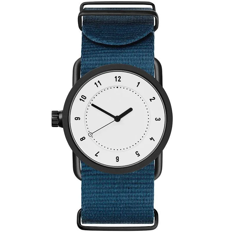 TID No.1 White Dial / Tan Leather Strap / Black Buckle