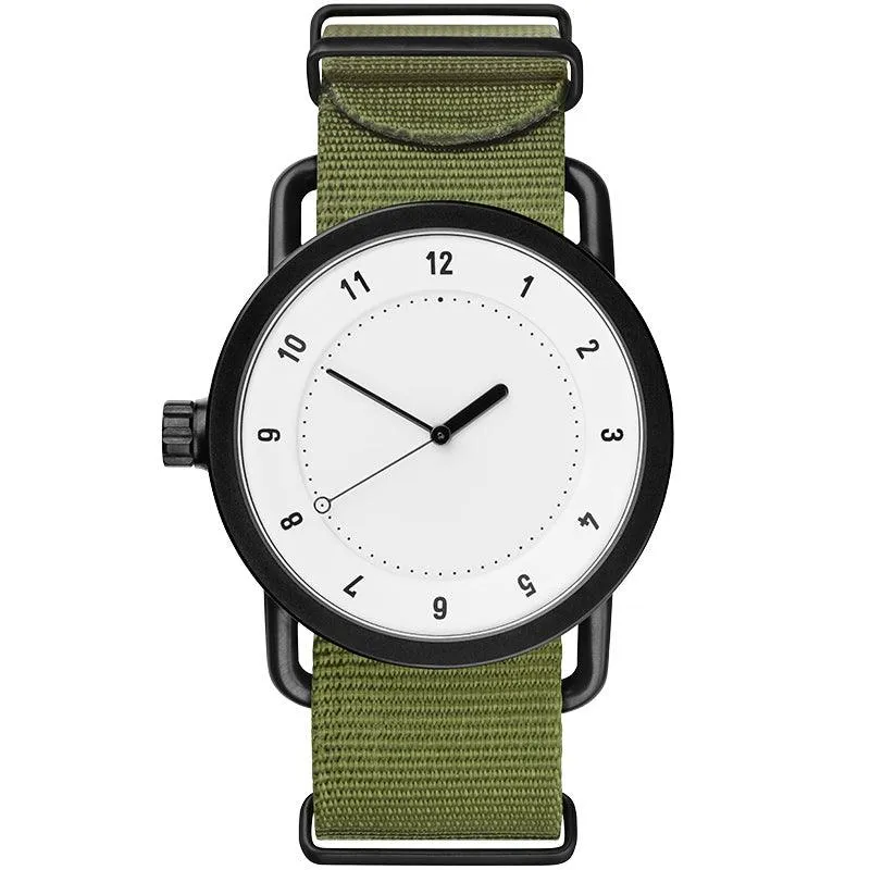 TID No.1 White Dial / Tan Leather Strap / Black Buckle