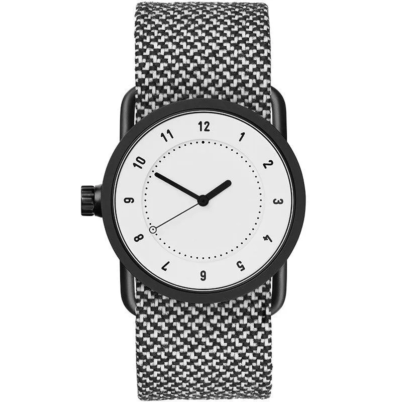 TID No.1 White Dial / Tan Leather Strap / Black Buckle