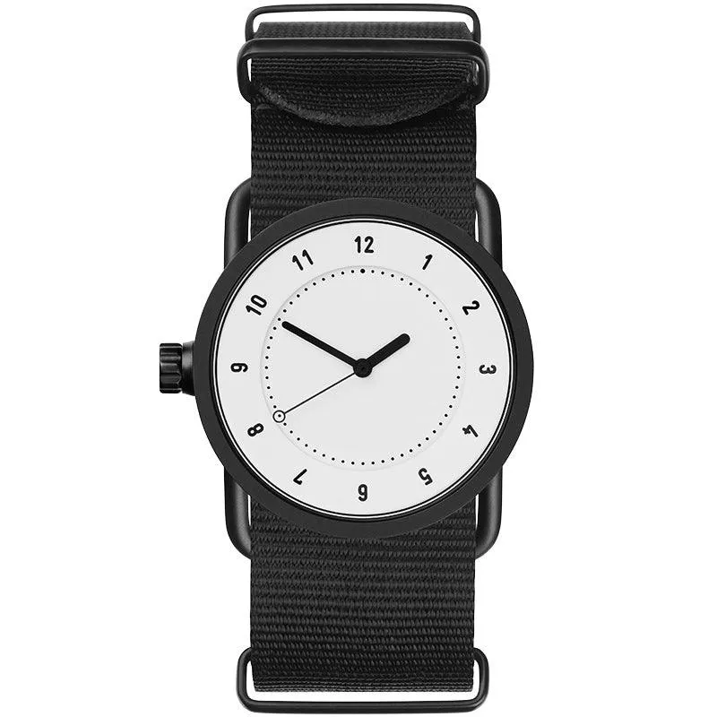 TID No.1 White Dial / Tan Leather Strap / Black Buckle