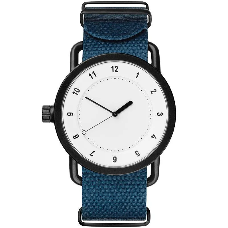 TID No.1 White Dial / Tan Leather Strap / Black Buckle