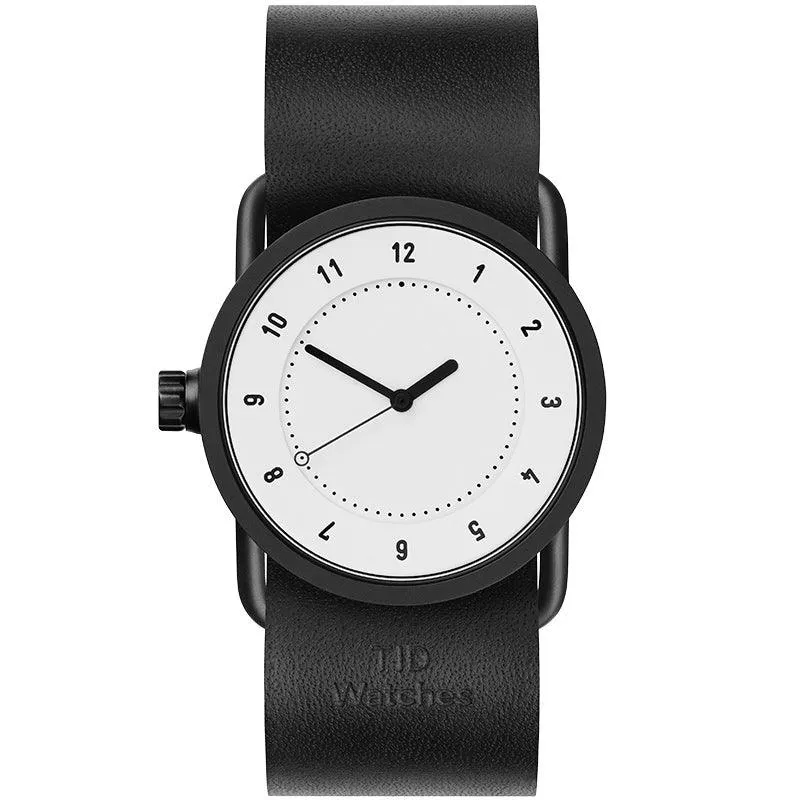 TID No.1 White Dial / Tan Leather Strap / Black Buckle