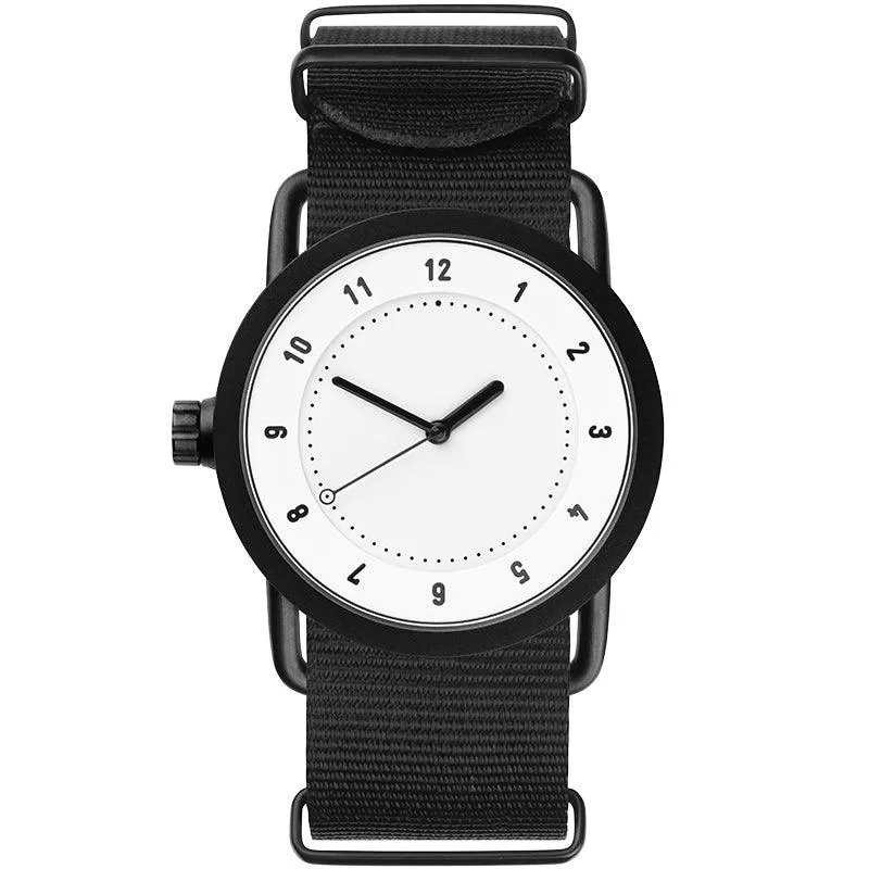 TID No.1 White Dial / Tan Leather Strap / Black Buckle