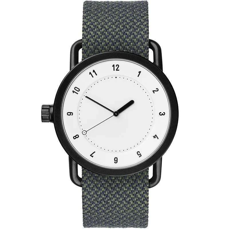TID No.1 White Dial / Tan Leather Strap / Black Buckle