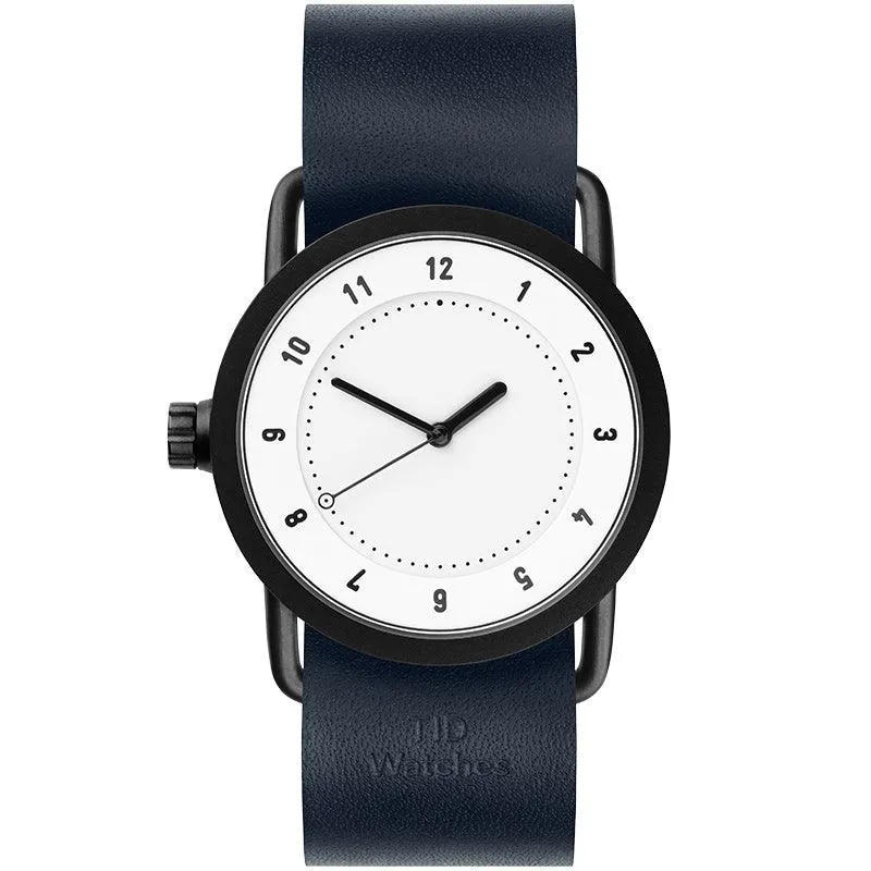 TID No.1 White Dial / Tan Leather Strap / Black Buckle