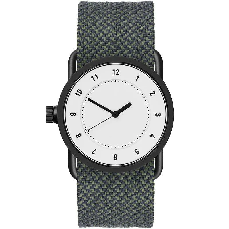 TID No.1 White Dial / Tan Leather Strap / Black Buckle