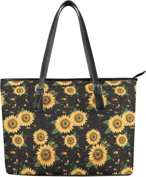 Tote Bags PU Leather Hobo Purses Handbags Satchel for Women with Zipper Adjustable Handle Shoulder Bags Office