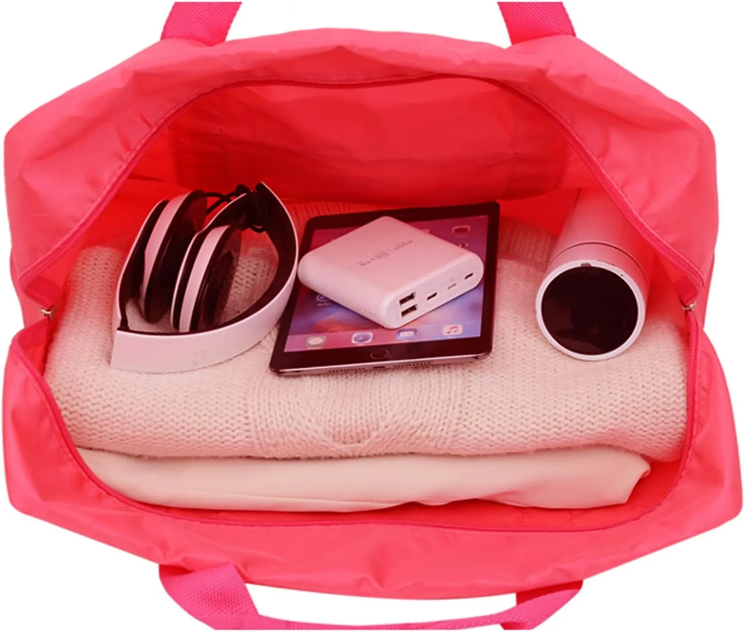 Travel Duffel Bag 8 PCS Foldable Travel Bag Carry on Luggage Bag Waterproof Tote Sports Gym Bag Lightweight Large Weekender Overnight Bag for Women and Men (8 PCS)