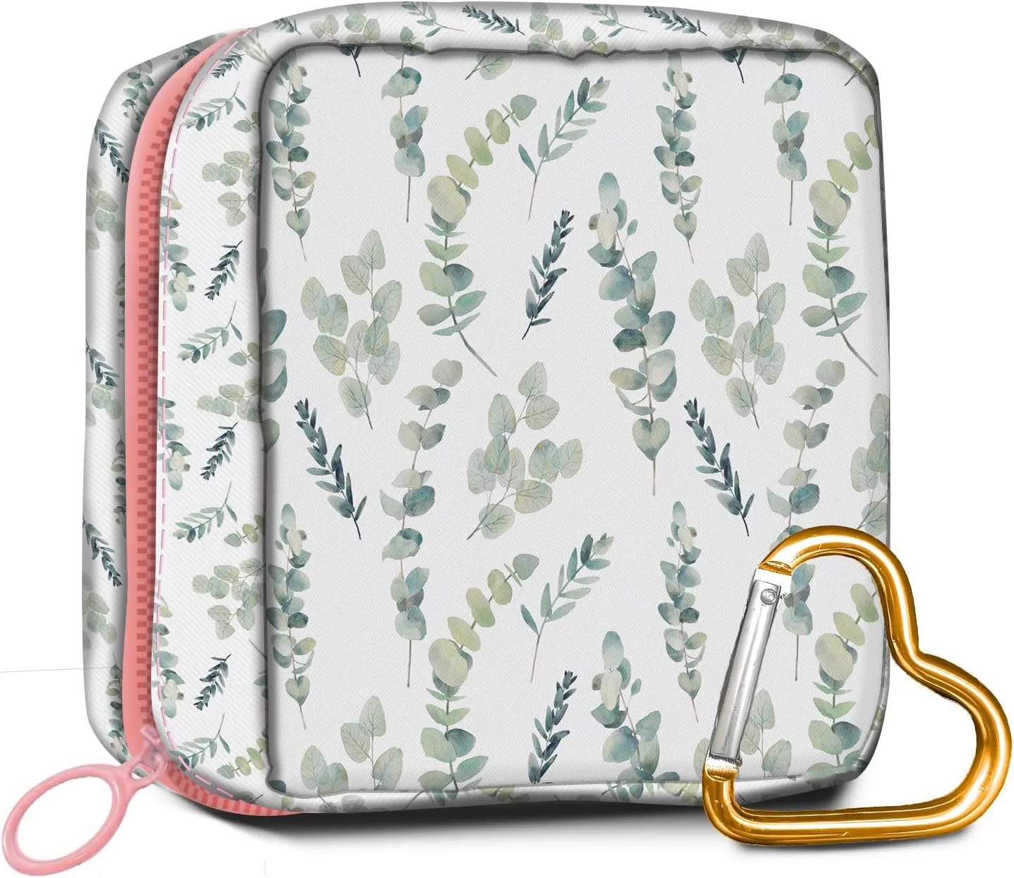 Travel Makeup Bag, Cute Cosmetic Bag Toiletry Bag for Women, Mini Make Up Pouches, Purse Cosmetic Organizer Cute Leaf