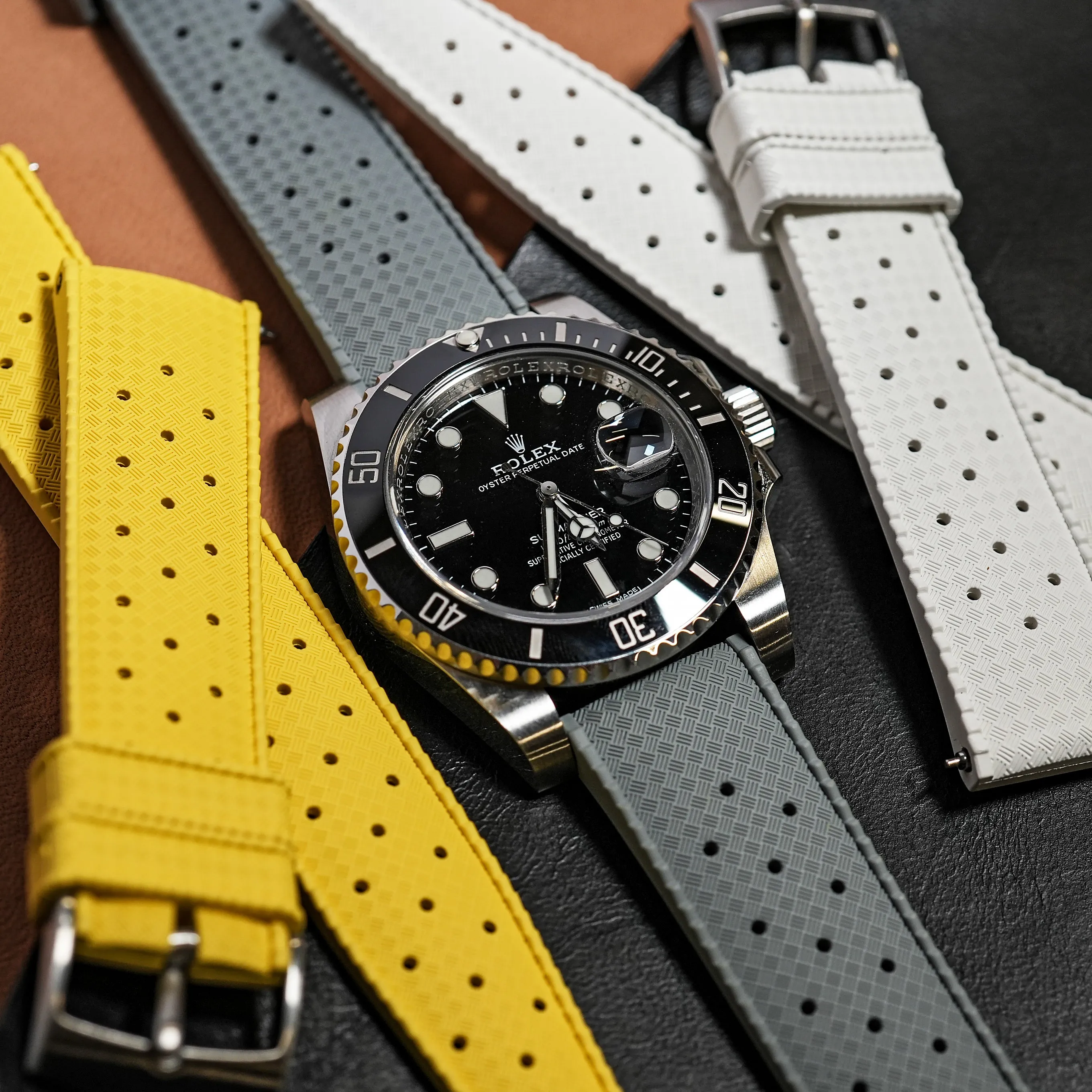 Tropic FKM Rubber Strap in Grey