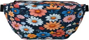 Vintage Cute Daisy Flower Pattern Fanny Pack For Women Man, Waist Belt Bag Crossbody For Sports Travel Hiking Running Jogging