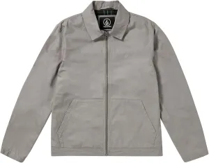 Volcom Men's Oak Drive Modern Fit Flannel Lined Zip Garage Jacket