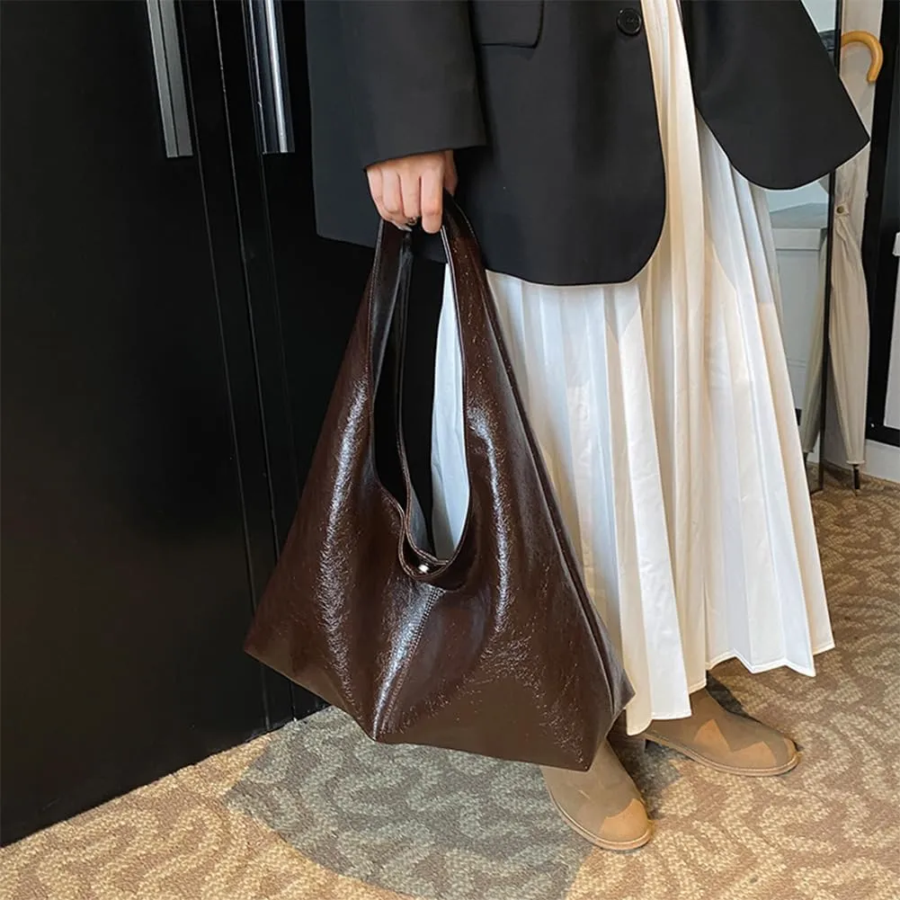 YFGBCX Tote Bags for Women Soft Vegan Leather Shoulder Slouchy Handbag Crossbody Bags Purse