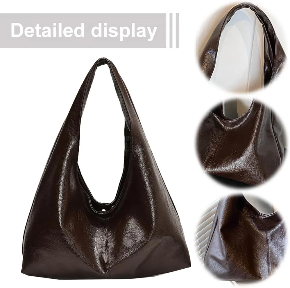YFGBCX Tote Bags for Women Soft Vegan Leather Shoulder Slouchy Handbag Crossbody Bags Purse